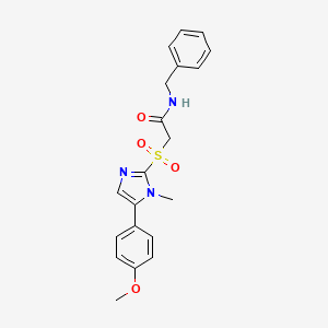 N-benzyl-2-((5-(4-methoxyphenyl)-1-methyl-1H-imidazol-2-yl)sulfonyl)acetamide