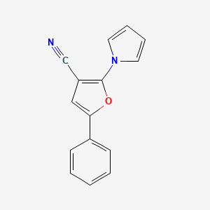 B2394790 5-Phenyl-2-(1H-pyrrol-1-yl)-3-furonitrile CAS No. 220696-22-0