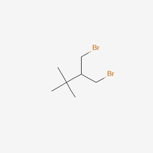 molecular formula C7H14Br2 B2394890 1-Bromo-2-(bromomethyl)-3,3-dimethylbutane CAS No. 14924-49-3