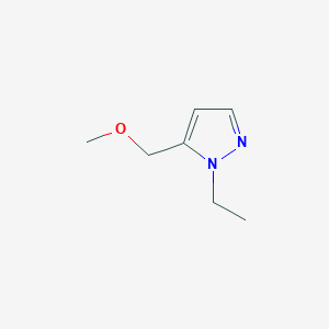 molecular formula C7H12N2O B2395012 1-ethyl-5-(methoxymethyl)-1H-pyrazole CAS No. 1856076-42-0