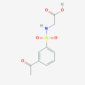 {[(3-Acetylphenyl)sulfonyl]amino}acetic acid
