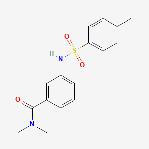 molecular formula C16H18N2O3S B2395059 N,N-DIMETHYL-3-(4-METHYLBENZENESULFONAMIDO)BENZAMIDE CAS No. 864939-97-9