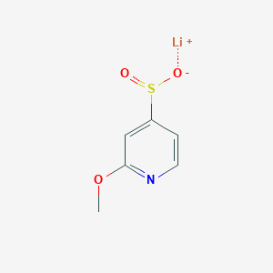 molecular formula C6H6LiNO3S B2395088 lithium(1+) ion 2-methoxypyridine-4-sulfinate CAS No. 2193067-14-8