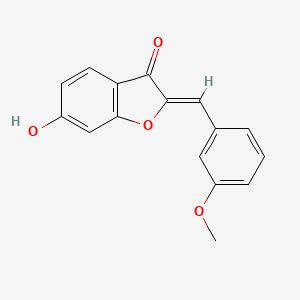 molecular formula C16H12O4 B2395127 (2Z)-6-hydroxy-2-(3-methoxybenzylidene)-1-benzofuran-3(2H)-one CAS No. 1234351-88-2