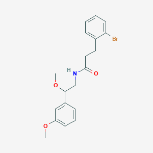 B2395148 3-(2-bromophenyl)-N-(2-methoxy-2-(3-methoxyphenyl)ethyl)propanamide CAS No. 1797694-15-5