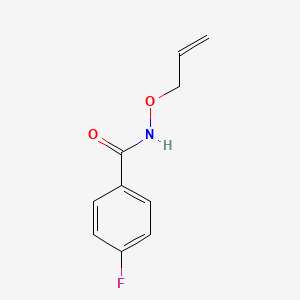 molecular formula C10H10FNO2 B2395153 N-(allyloxy)-4-fluorobenzenecarboxamide CAS No. 91521-30-1