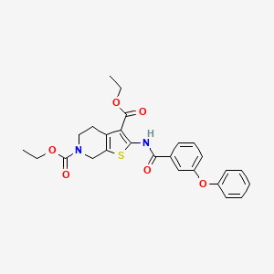 B2395171 diethyl 2-(3-phenoxybenzamido)-4,5-dihydrothieno[2,3-c]pyridine-3,6(7H)-dicarboxylate CAS No. 864926-72-7