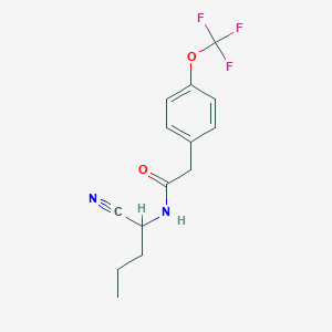 B2395176 N-(1-cyanobutyl)-2-[4-(trifluoromethoxy)phenyl]acetamide CAS No. 1311705-85-7
