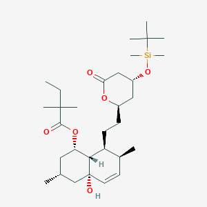 molecular formula C31H54O6Si B023952 4-tert-Butyldimethylsilyl-4a'-hydroxy Simvastatin CAS No. 125142-16-7