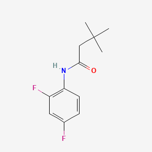 molecular formula C12H15F2NO B2395284 N-(2,4-difluorophenyl)-3,3-dimethylbutanamide CAS No. 349437-14-5
