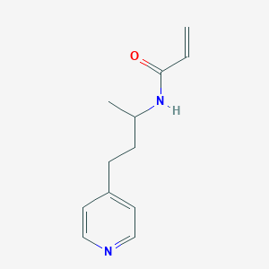 molecular formula C12H16N2O B2395289 N-(4-Pyridin-4-ylbutan-2-yl)prop-2-enamide CAS No. 2411247-95-3
