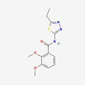 molecular formula C13H15N3O3S B2395325 N-(5-ethyl-1,3,4-thiadiazol-2-yl)-2,3-dimethoxybenzamide CAS No. 391863-97-1
