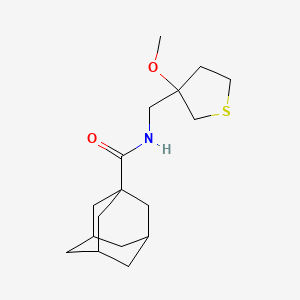 molecular formula C17H27NO2S B2395330 N-[(3-methoxythiolan-3-yl)methyl]adamantane-1-carboxamide CAS No. 1448054-32-7