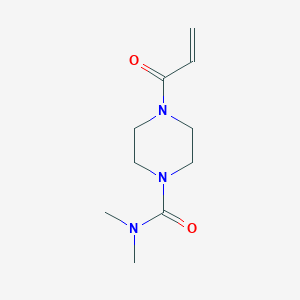 molecular formula C10H17N3O2 B2395367 N,N-dimethyl-4-prop-2-enoylpiperazine-1-carboxamide CAS No. 1182929-18-5
