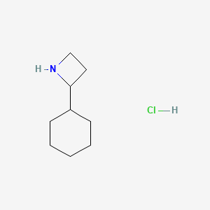 molecular formula C9H18ClN B2395379 2-Cyclohexylazetidine hydrochloride CAS No. 2138117-07-2