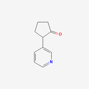 molecular formula C10H11NO B2395389 2-(Pyridin-3-yl)cyclopentan-1-one CAS No. 124034-96-4