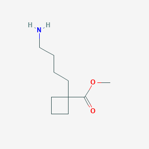 molecular formula C10H19NO2 B2395398 Methyl 1-(4-aminobutyl)cyclobutane-1-carboxylate CAS No. 2137647-40-4
