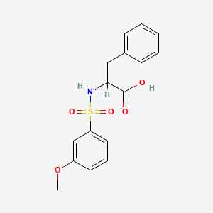 molecular formula C16H17NO5S B2395416 n-[(3-methoxyphenyl)sulfonyl]phenylalanine CAS No. 1008003-24-4