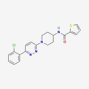 molecular formula C20H19ClN4OS B2395443 N-(1-(6-(2-chlorophenyl)pyridazin-3-yl)piperidin-4-yl)thiophene-2-carboxamide CAS No. 1396875-57-2