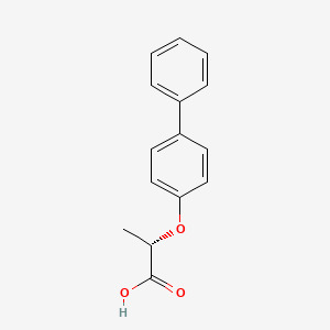 molecular formula C15H14O3 B2395520 (2S)-2-(4-phenylphenoxy)propanoic acid CAS No. 169736-83-8