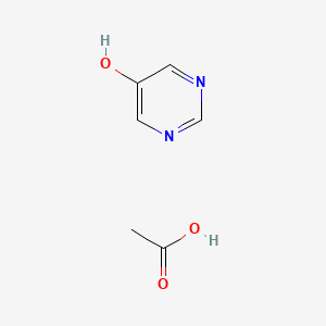 molecular formula C6H8N2O3 B2395540 acetic acid;pyrimidin-5-ol CAS No. 1638764-94-9