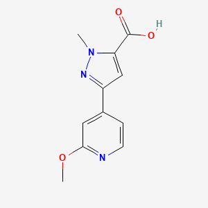 5-(2-Methoxypyridin-4-yl)-2-methylpyrazole-3-carboxylic acid
