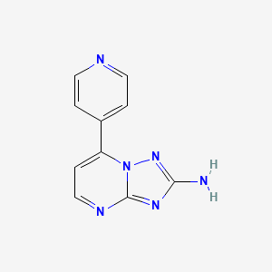 7-(4-Pyridinyl)[1,2,4]triazolo[1,5-a]pyrimidin-2-amine