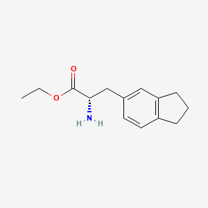 Ethyl (2S)-2-amino-3-(2,3-dihydro-1H-inden-5-yl)propanoate