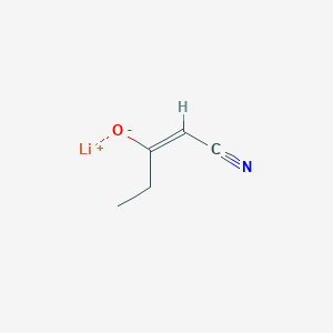 molecular formula C5H6LiNO B2395582 Lithium;(E)-1-cyanobut-1-en-2-olate CAS No. 2288032-91-5