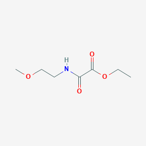 molecular formula C7H13NO4 B2395584 Acetic acid, 2-[(2-methoxyethyl)amino]-2-oxo-, ethyl ester CAS No. 349119-43-3