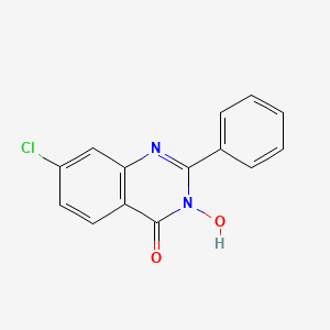 molecular formula C14H9ClN2O2 B2395653 7-Chloro-3-hydroxy-2-phenylquinazolin-4-one CAS No. 477864-75-8