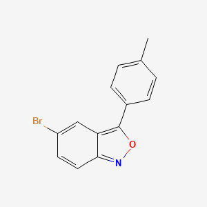 molecular formula C14H10BrNO B2395669 5-Bromo-3-(p-tolyl)benzo[c]isoxazole CAS No. 385386-97-0