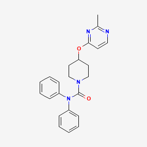 4-((2-methylpyrimidin-4-yl)oxy)-N,N-diphenylpiperidine-1-carboxamide