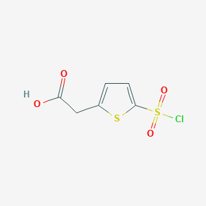 2-(5-(Chlorosulfonyl)thiophen-2-yl)acetic acid