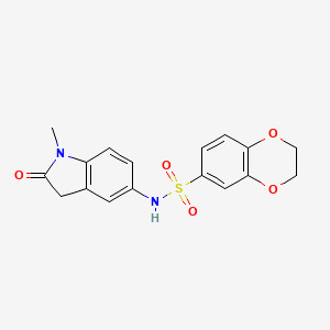 N-(1-methyl-2-oxoindolin-5-yl)-2,3-dihydrobenzo[b][1,4]dioxine-6-sulfonamide