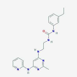 1-(3-Ethylphenyl)-3-(2-((2-methyl-6-(pyridin-2-ylamino)pyrimidin-4-yl)amino)ethyl)urea