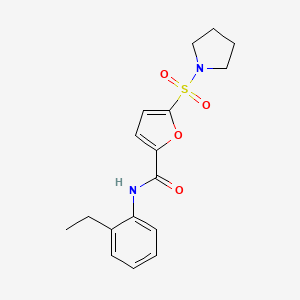 N-(2-ethylphenyl)-5-(pyrrolidin-1-ylsulfonyl)furan-2-carboxamide