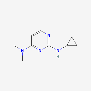 molecular formula C9H14N4 B2395788 N2-cyclopropyl-N4,N4-dimethylpyrimidine-2,4-diamine CAS No. 1528695-11-5