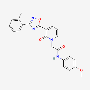 B2395794 N-(4-methoxyphenyl)-2-(2-oxo-3-(3-(o-tolyl)-1,2,4-oxadiazol-5-yl)pyridin-1(2H)-yl)acetamide CAS No. 1251633-84-7