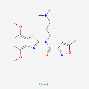 N-(4,7-dimethoxybenzo[d]thiazol-2-yl)-N-(3-(dimethylamino)propyl)-5-methylisoxazole-3-carboxamide hydrochloride