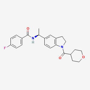 molecular formula C23H25FN2O3 B2395823 (S)-Ido1-IN-5 CAS No. 2166616-76-6