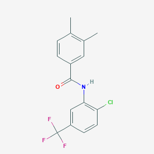N-[2-chloro-5-(trifluoromethyl)phenyl]-3,4-dimethylbenzamide