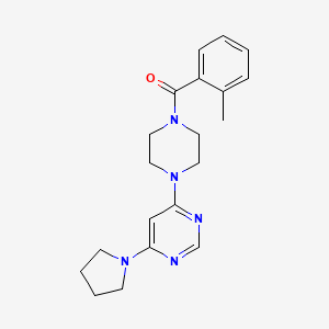 (4-(6-(Pyrrolidin-1-yl)pyrimidin-4-yl)piperazin-1-yl)(o-tolyl)methanone