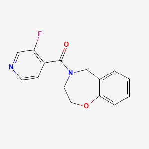 (2,3-dihydrobenzo[f][1,4]oxazepin-4(5H)-yl)(3-fluoropyridin-4-yl)methanone