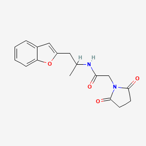 N-(1-(benzofuran-2-yl)propan-2-yl)-2-(2,5-dioxopyrrolidin-1-yl)acetamide