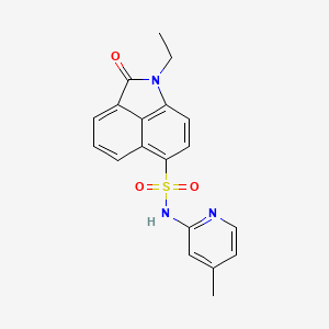 1-ethyl-N-(4-methylpyridin-2-yl)-2-oxo-1,2-dihydrobenzo[cd]indole-6-sulfonamide