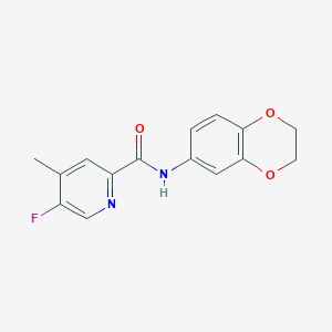 N-(2,3-Dihydro-1,4-benzodioxin-6-yl)-5-fluoro-4-methylpyridine-2-carboxamide