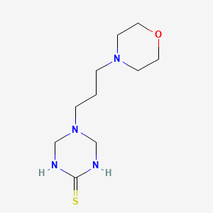 molecular formula C10H20N4OS B2395846 5-(3-Morpholin-4-ylpropyl)-1,4,5,6-tetrahydro-1,3,5-triazine-2-thiol CAS No. 727664-35-9