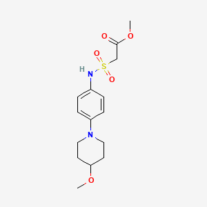 methyl 2-(N-(4-(4-methoxypiperidin-1-yl)phenyl)sulfamoyl)acetate
