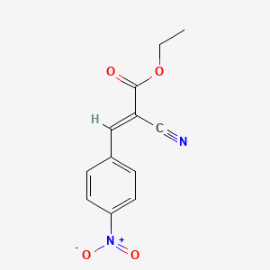 molecular formula C12H10N2O4 B2395870 Ethyl 2-cyano-3-(4-nitrophenyl)acrylate CAS No. 2017-89-2; 2286-33-1